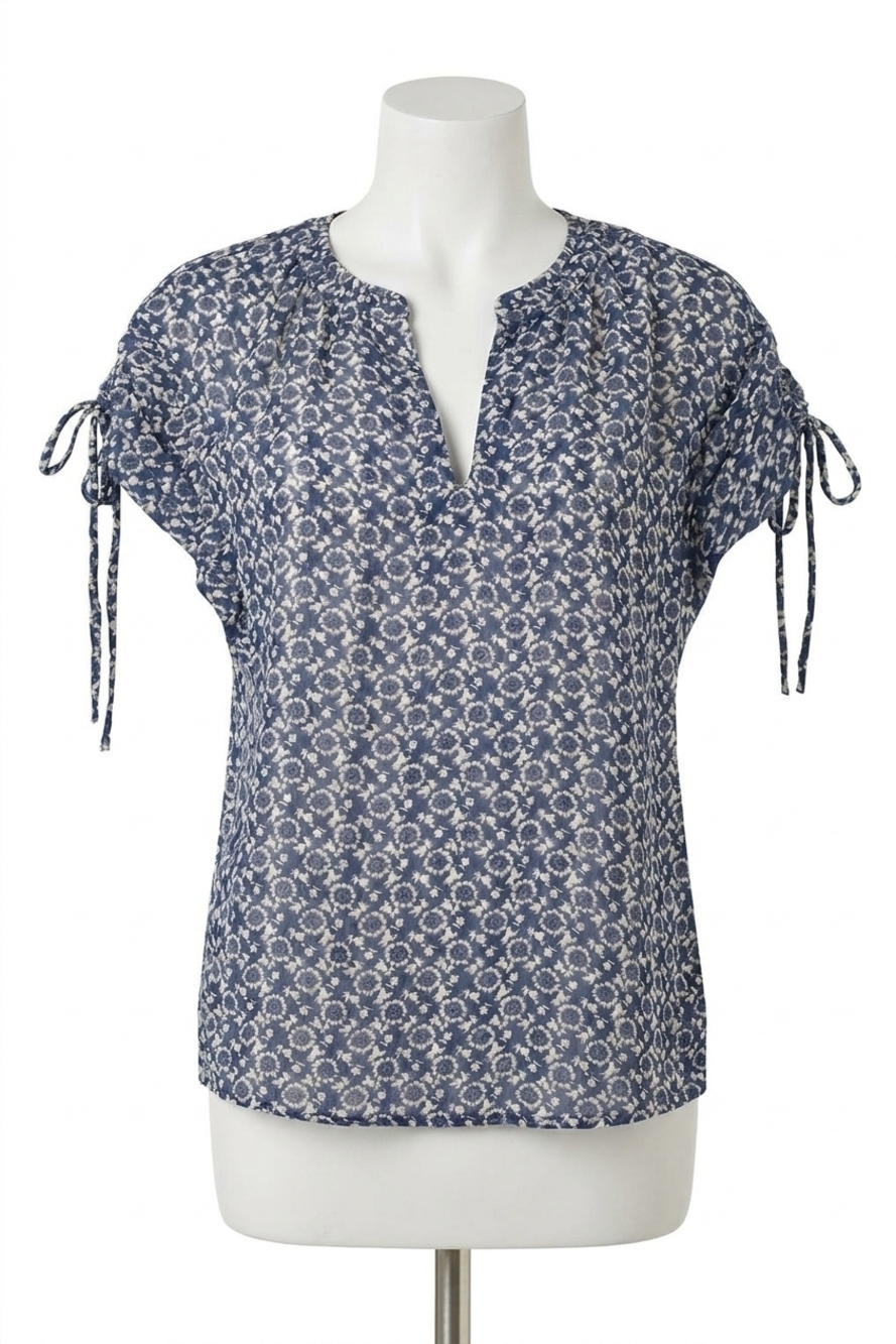 NEW BISHOP + YOUNG women's luna blouse in mosaic